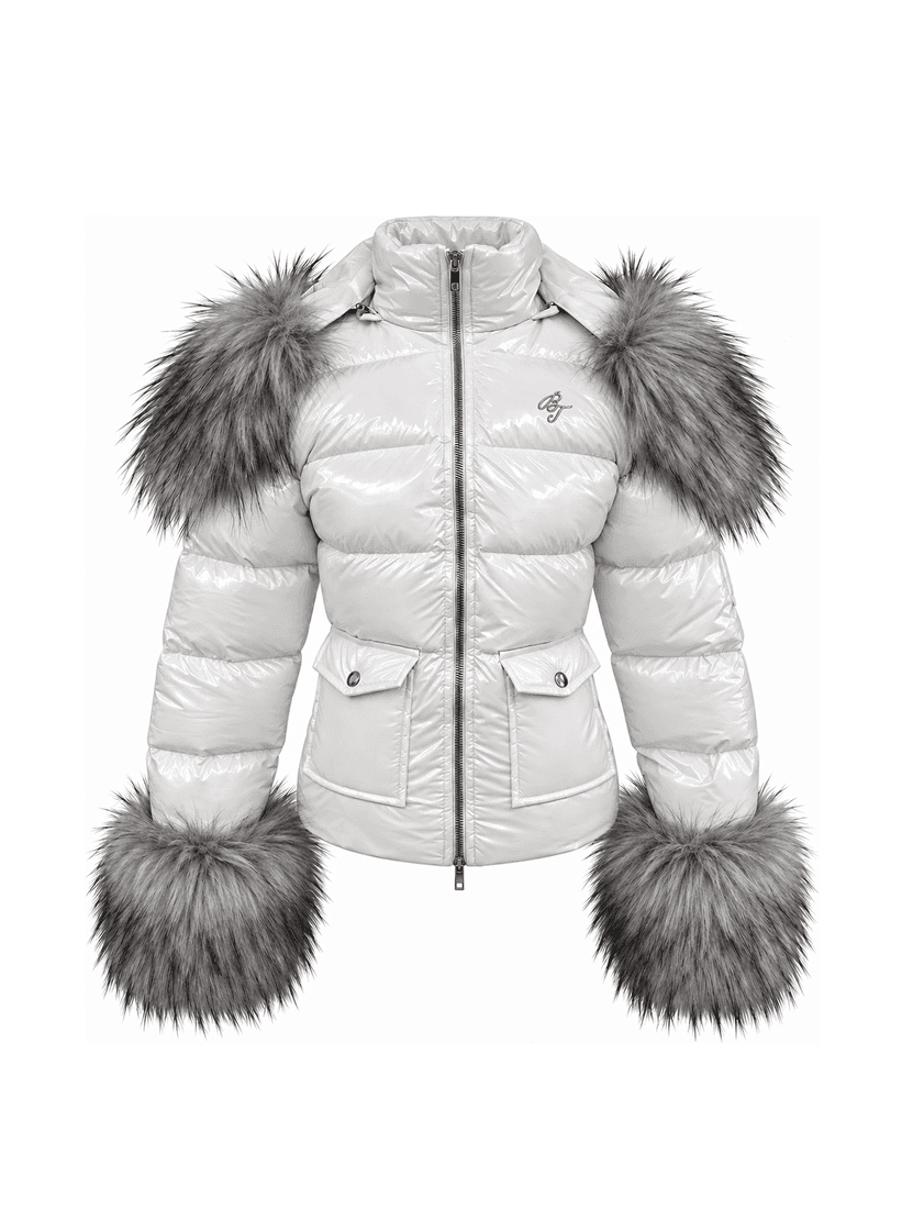 Пуховик BRAT white