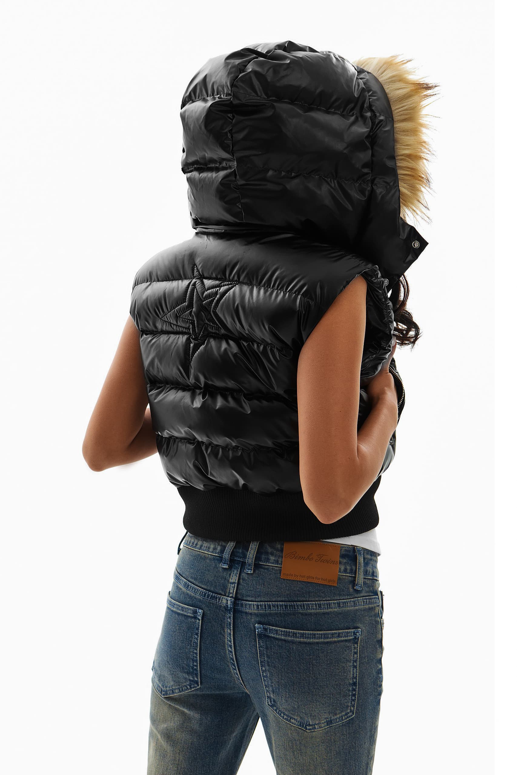 Жилетка PUFFER VEST black — фото 3