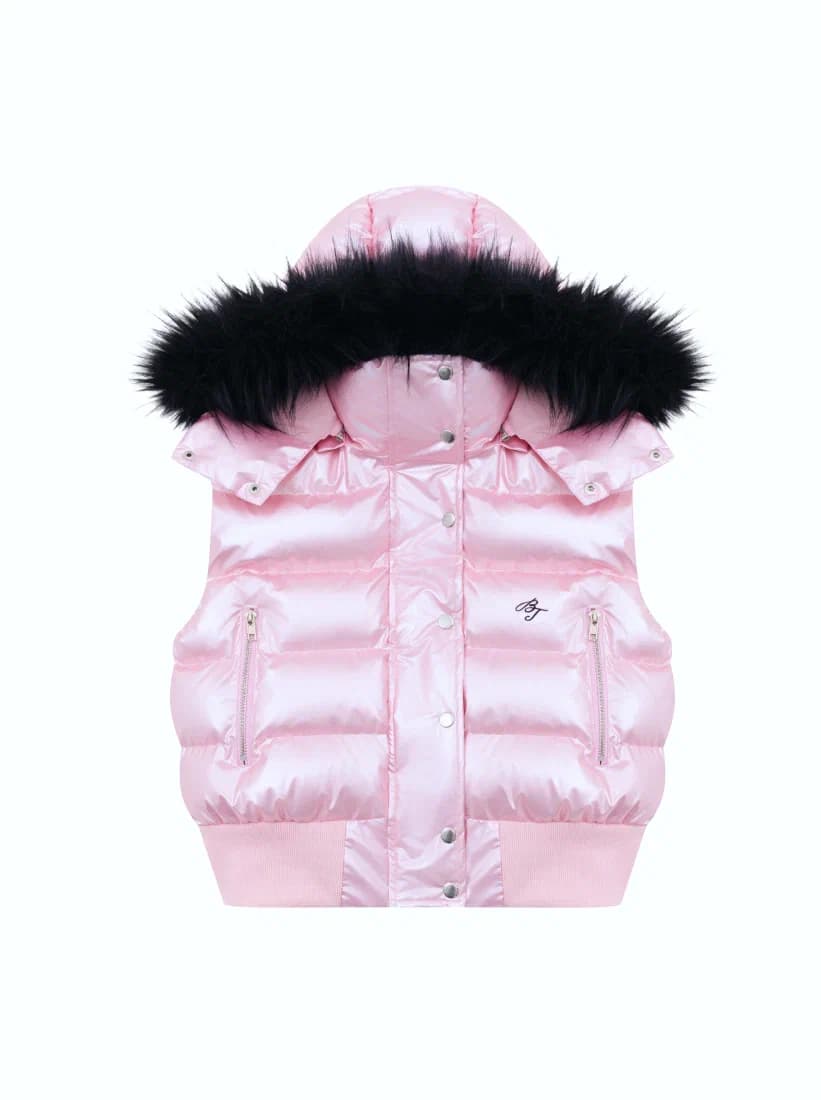 Жилетка PUFFER VEST baby pink